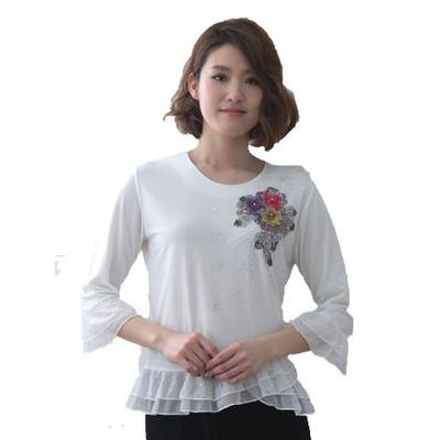 コーラス衣装 コーラスブラウス 演奏会衣装 豪華な刺繍 ジルコン柄が華やかに上品なデザイン袖に貼りスパンコール LLサイズ身幅約１１５ｃｍ |  | 01