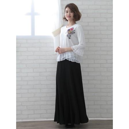 コーラス衣装 コーラスブラウス 演奏会衣装 豪華な刺繍 ジルコン柄が華やかに上品なデザイン袖に貼りスパンコール LLサイズ身幅約１１５ｃｍ |  | 02