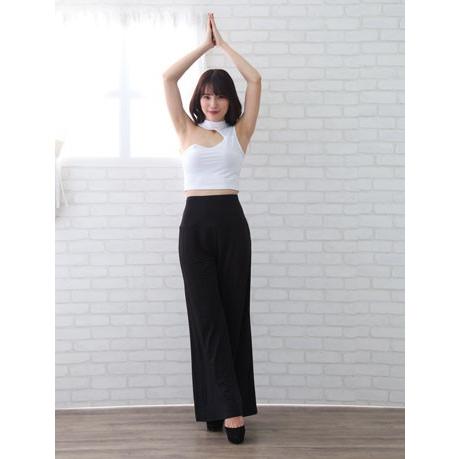 送料無料(２〜３日後到着)ジャズ ダンス パンツ ワイドパンツ レーヨン混のため とてもソフトで履き心地がとてもソフトで履きやすいパンツで 黒 |  | 04