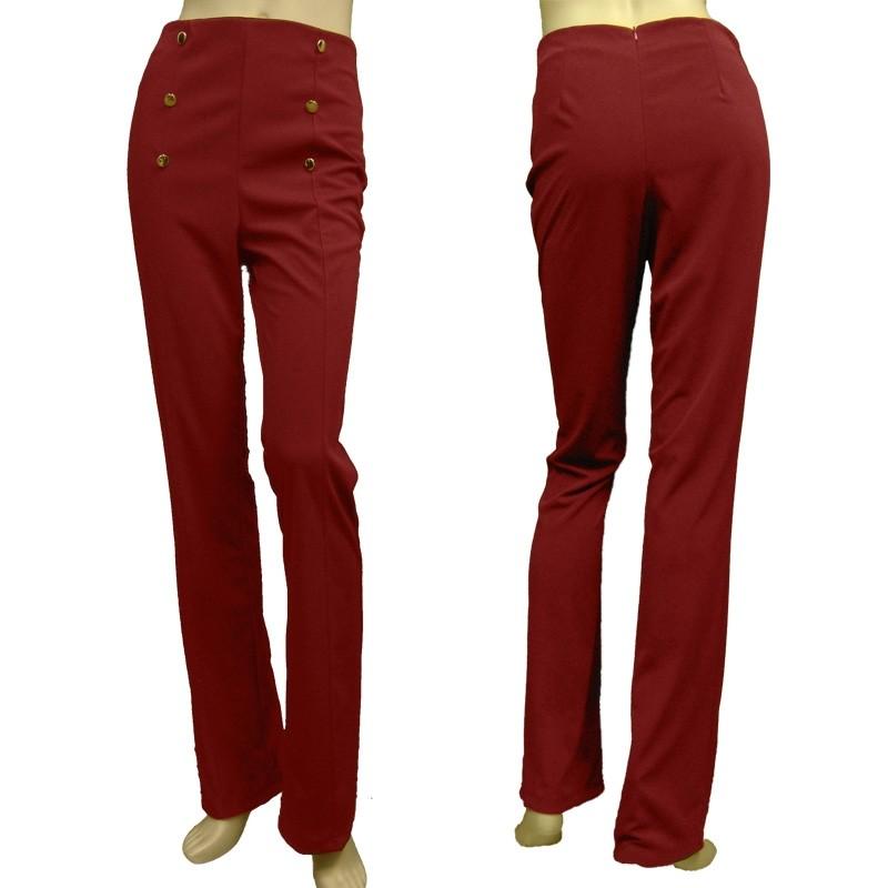 ジャズ ダンス パンツ 後ろ２０ｃｍのファスナー美脚ブーツカット さらさらした素材で薄手素材で伸縮性があります 黒 白 ブルー ワイン |  | 12