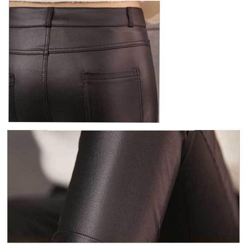 送料無料２〜3日後到着 レザースキニーパンツ  レディース ジャズ ダンス ステージ 普段のおしゃれにも最適  年中使用可能 細身タイプ S M L 黒 |  | 06