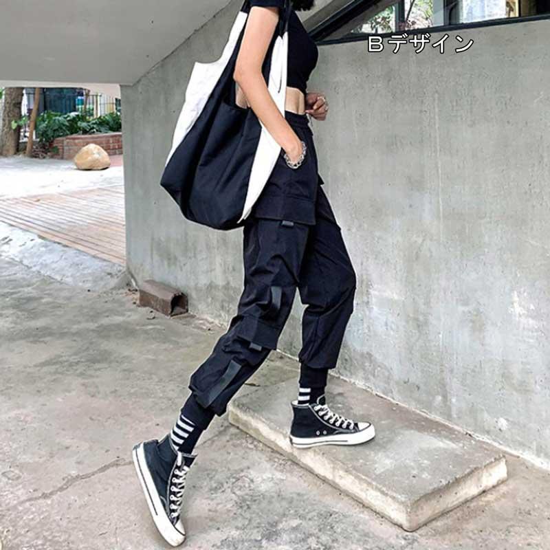 bakugai202601 カーゴパンツ レディース ヒップホップ 九分丈 レディース ダンサーパンツ ジョガー パンツ Ｓ Ｍ Ｌ XL 黒 カーキ 薄ベージュ新入荷 |  | 05