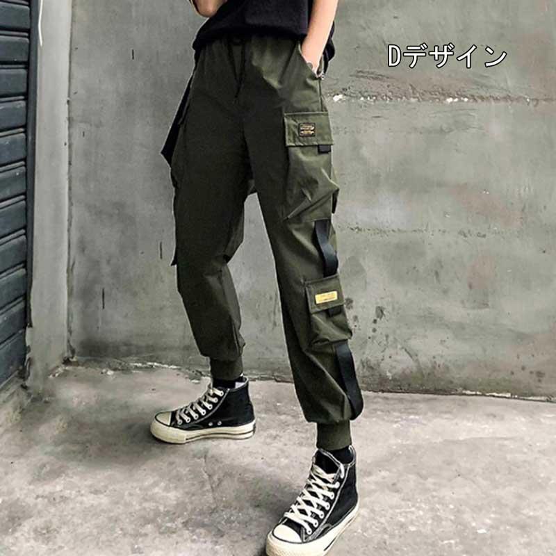 bakugai202601 カーゴパンツ レディース ヒップホップ 九分丈 レディース ダンサーパンツ ジョガー パンツ Ｓ Ｍ Ｌ XL 黒 カーキ 薄ベージュ新入荷 |  | 09