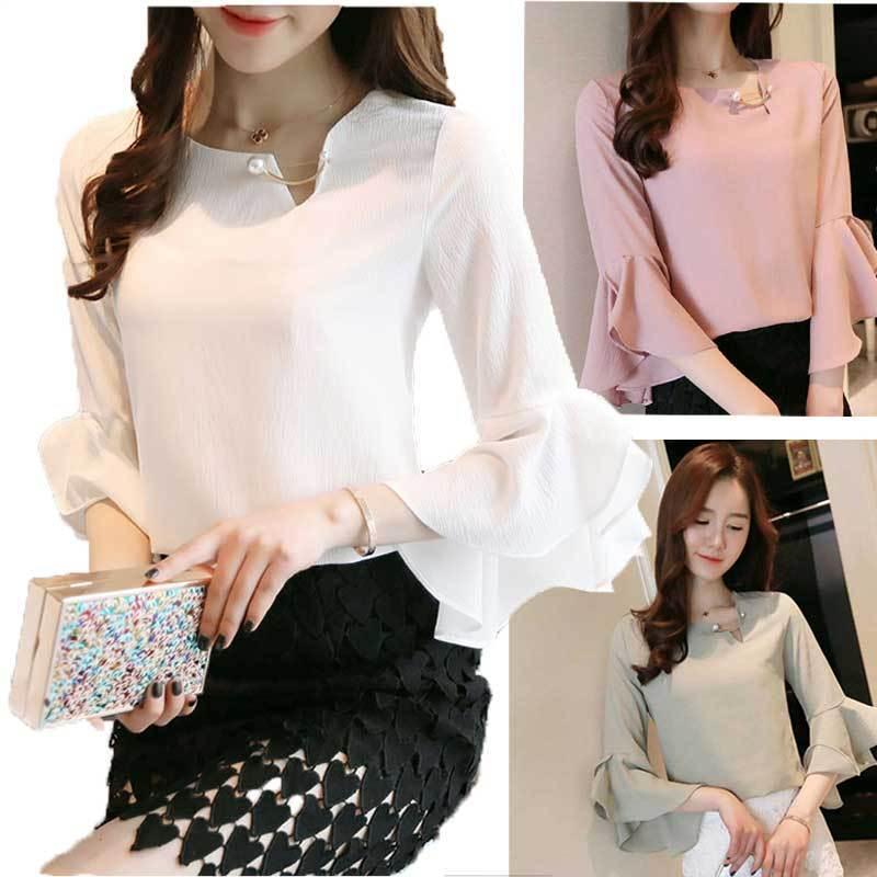 送料無料２〜4日後到着 コーラス 衣装 ブラウス 社交ダンス トップス 演奏会 襟元アクセサリー付き ブラウス 素材は楊柳無地 年間ご使用できます 結婚式 演奏会 | 