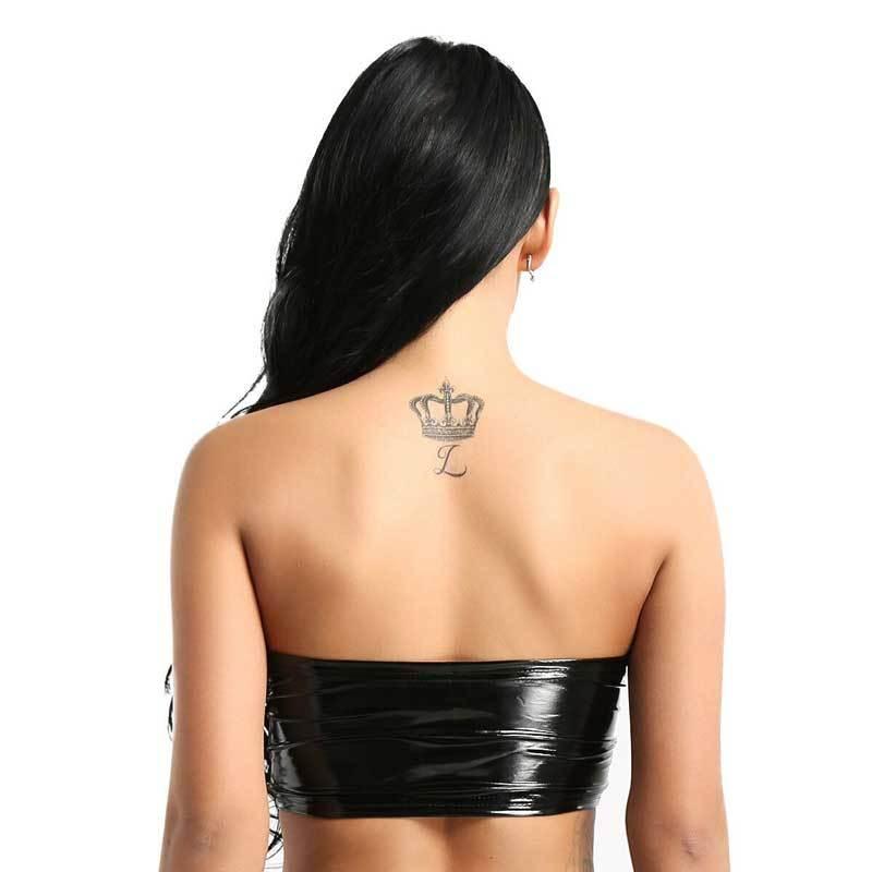 送料無料2〜4日後到着 スポーツブラ ジャケット 上着のインナーに最適 ナイトブラ ビスチェタイプ　キャミソール ノースリーブ ボンテージ Ｓ M L 黒 |  | 02