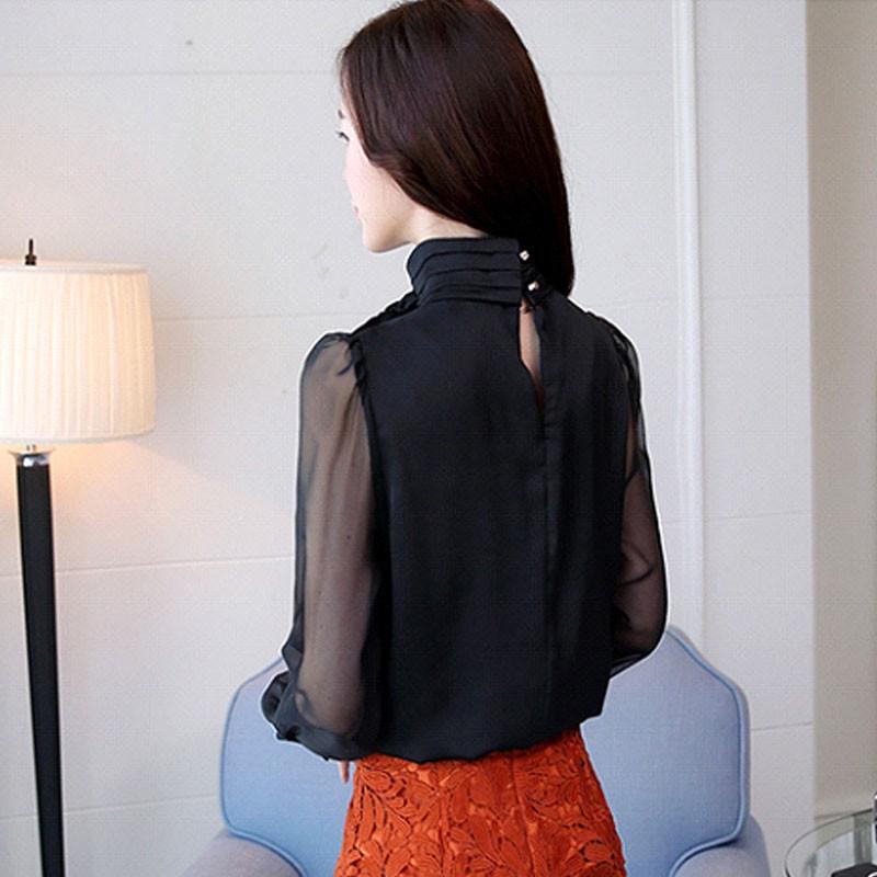 送料無料2〜4日後到着 演奏会 コーラス ブラウス 第九 合唱衣装 フォーマル第九 入学式 ブラウス 白 黒 SからXLサイズ サテン地スタンドブラウス ボータイ付き |  | 08