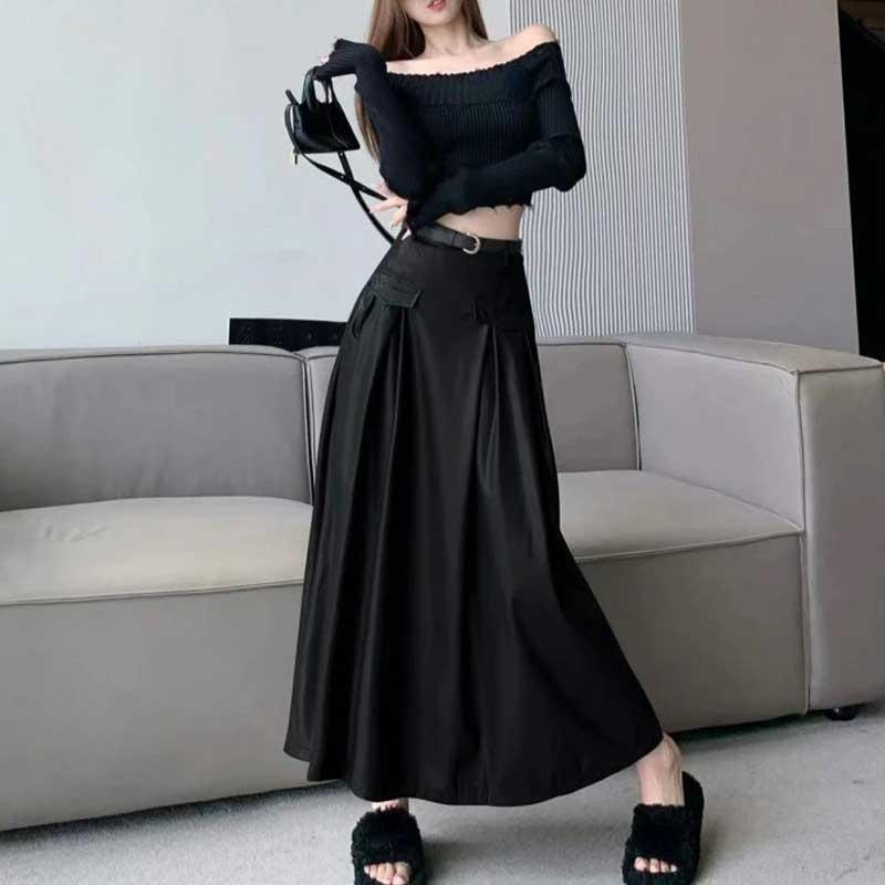 送料無料２〜4日後到着 ロングレザースカート セクシー レディース 脇ファスナーフレアーロング丈スカート フェイクレザー セクシーレザースカート モカ茶 黒 |  | 02