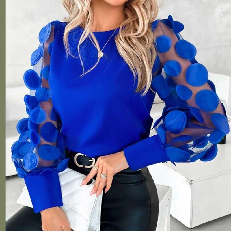 送料無料２〜4日後到着 演奏会 コーラス ブラウス フォーマル第九 入学式 社交ダンス ブラウス ジューゼットブラウス 袖シースルー地 カウス袖 赤 黒 ブルー |  | 04