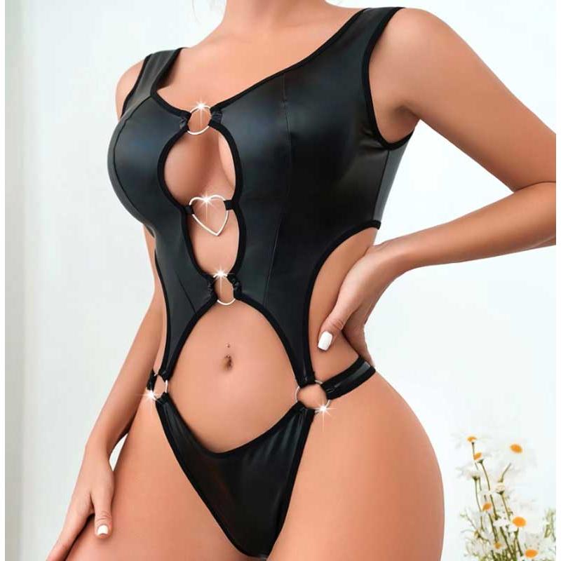 送料無料2〜4日後到着 ボンテージ コスチューム レデース セクシー衣装 ソフトエナメル 楽器演奏 ステージ衣装 セクシーなデザイン 見せる下着 細身 M L XL 黒 |  | 03