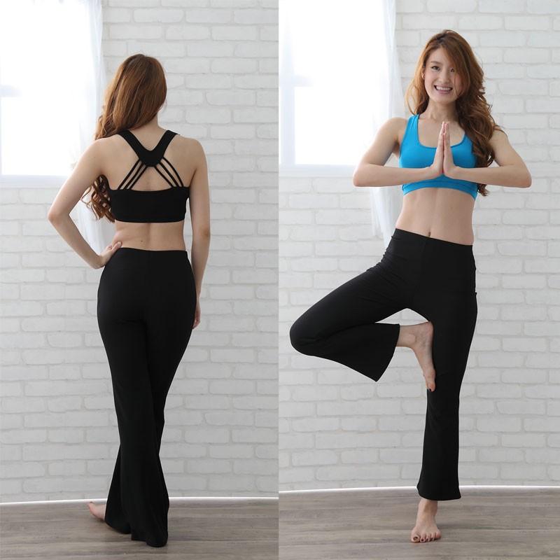 送料無料２〜4日後到着 美脚ストレッチブーツカットパンツ ダンスパンツ ジャズパンツ ジャズダンスパンツ スーパーストレッチブーツカット 黒 S〜LLサイズ |  | 03