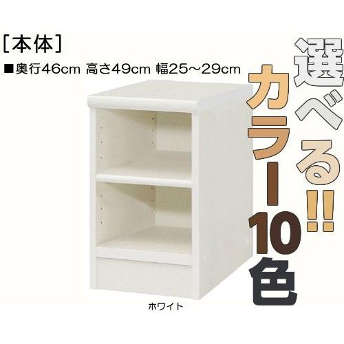 隙間収納 高さ49cm幅25〜29cm奥行46cm マガジン収納