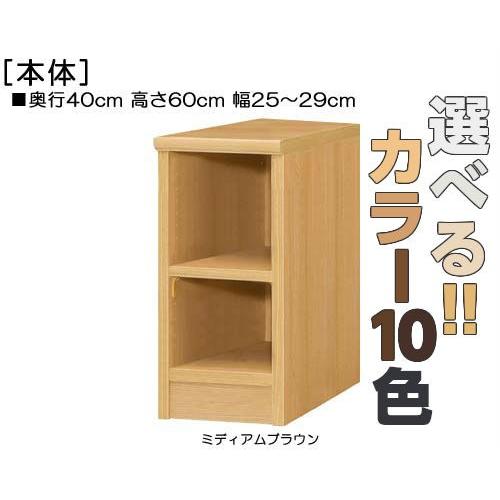 頑丈本箱 高さ60cm幅25〜29cm奥行40cm厚棚板（棚板厚み