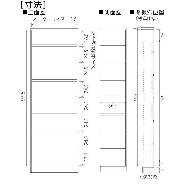 ランドリー収納棚　高さ２１１．１ｃｍ幅１５〜２４ｃｍ奥行４０ｃｍ厚棚板（棚板厚み2.5cm）作品シェルフ　フォースター　図書コーナー本棚整理