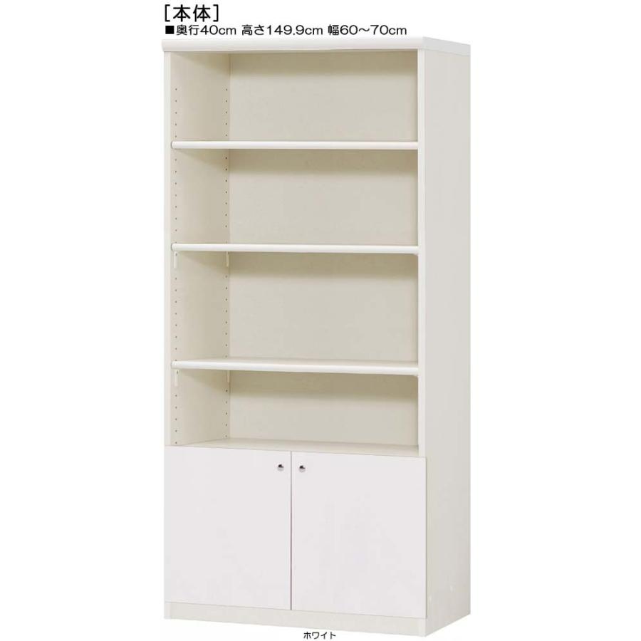 召し使い扉 判定基準棚板 木製扉付き添い人洋服箪笥 高さ１４９．９ｃｍ幅６０〜７０ｃｍ奥ふかさ４０ｃｍ 下扉高さ41.5珊 本シェルフ 日本製 ウォークインクローゼット 納める オフィス家具-家具、インテリア
