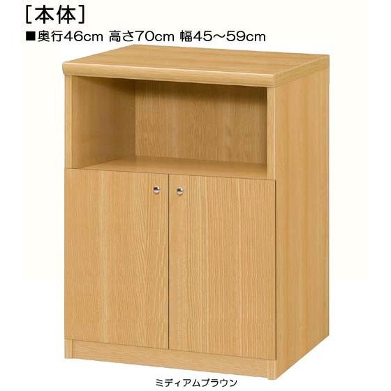 下部扉 標準棚板 屋根裏収納 高さ７０ｃｍ幅４５〜５９ｃｍ奥行４６ｃｍ 下扉高さ41.5cm 参考書ラック 幅オーダー ロビー 片付け