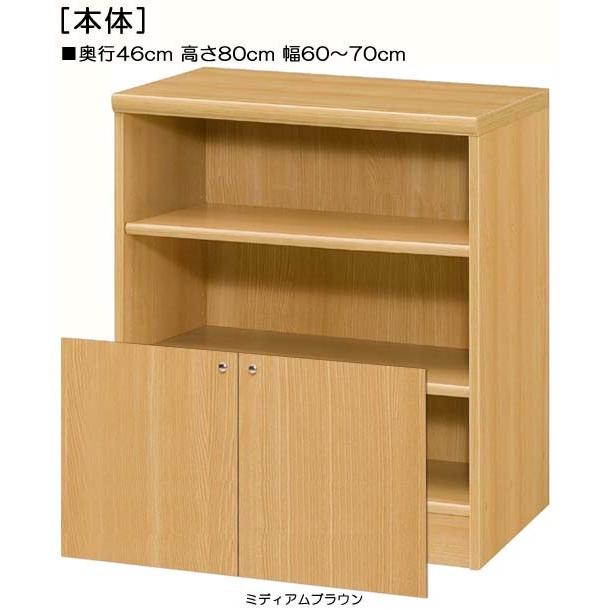 下部扉 標準棚板 屋根裏収納 高さ８０ｃｍ幅６０〜７０ｃｍ奥行４６ｃｍ 下扉高さ41.5cm A4ファイルディスプレイ 10色 玄関 整理_1