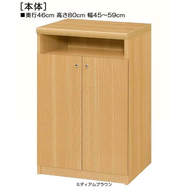 下部扉 標準棚板 屋根裏収納 高さ８０ｃｍ幅４５〜５９ｃｍ奥行４６ｃｍ 下扉高さ62.6cm 漫画ラック ホワイト 子供部屋 片付け
