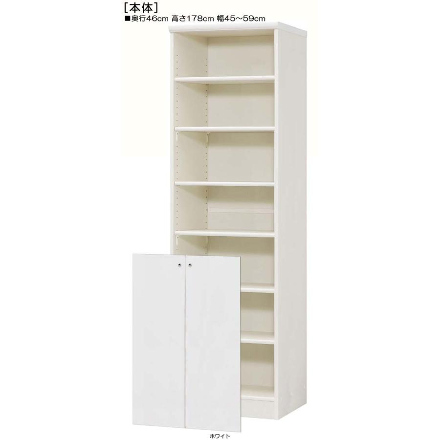 下部扉 標準棚板 オーダー壁面収納 高さ１７８ｃｍ幅４５〜５９ｃｍ