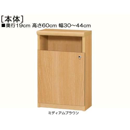 下部扉 カウンター下収納 高さ60cm幅30〜44cm奥行19cm厚