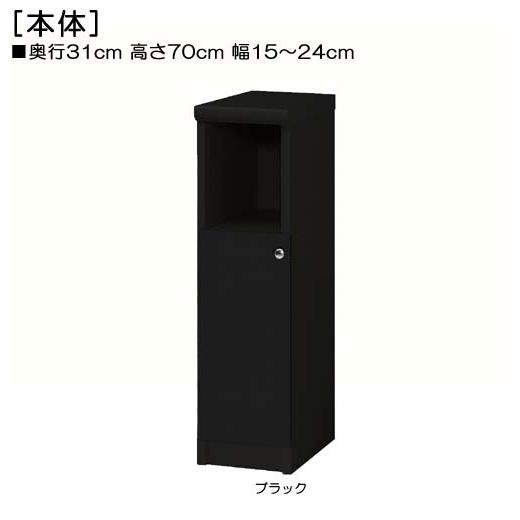 下部扉 リビング隙間収納 高さ７０ｃｍ幅１５〜２４ｃｍ奥行３１ｃｍ厚棚板（棚板厚み2.5cm） 下扉高さ41.5cm オーディオラック 図書コーナー