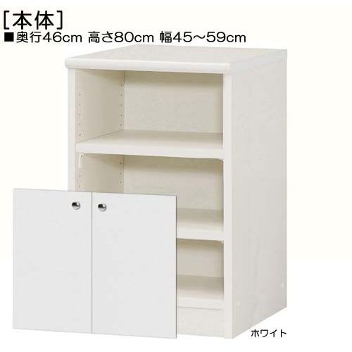 下部扉 リビング収納 高さ８０ｃｍ幅４５〜５９ｃｍ奥行４６ｃｍ厚棚板（棚板厚み2.5cm） 下扉高さ41.5cm レコード棚 廊下の画像