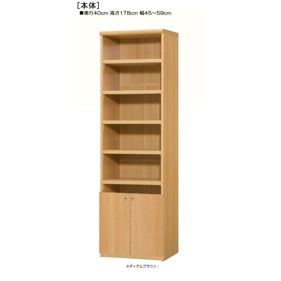 下部扉 大収納ラック 高さ１７８ｃｍ幅４５ ５９ｃｍ奥行４０ｃｍ厚棚板 棚板厚み2 5cm 毎週更新 ベッドルーム 下扉高さ52 5cm マガジン収納