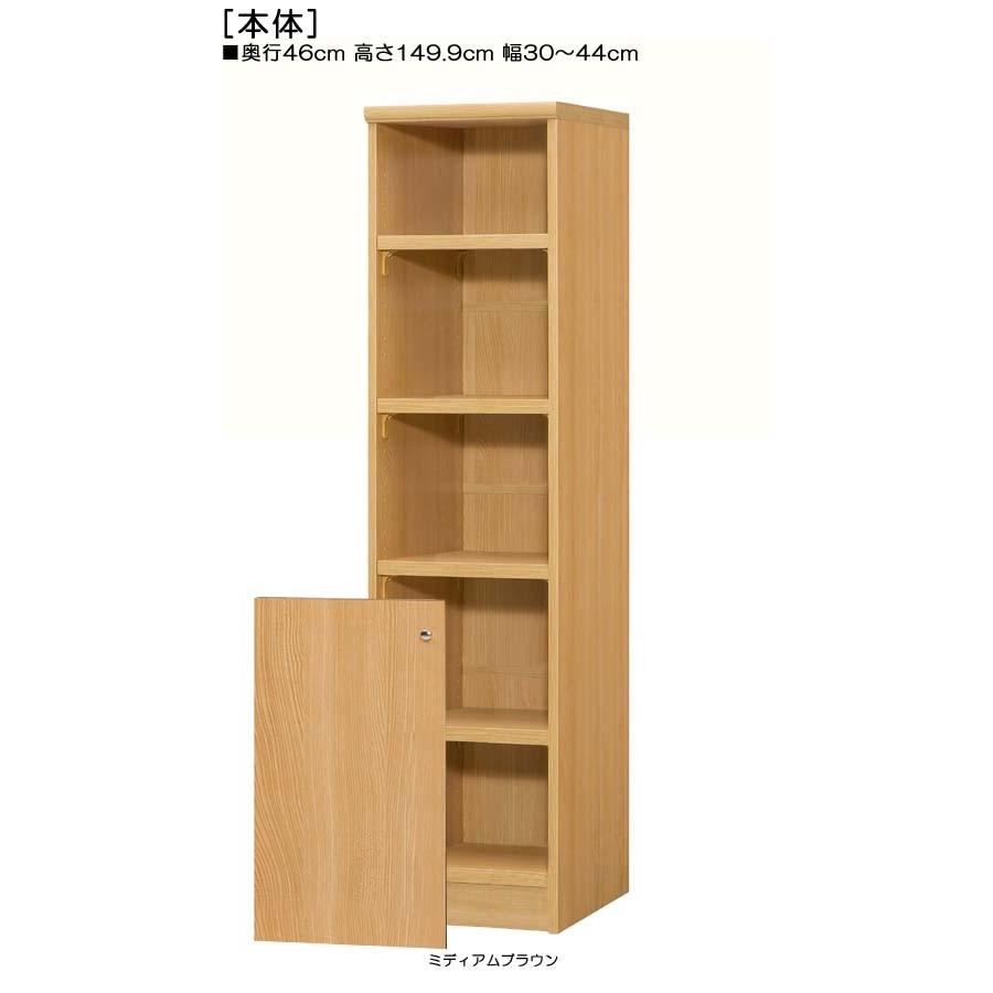 下部扉 壁収納 高さ１４９．９ｃｍ幅３０〜４４ｃｍ奥行４６ｃｍ厚棚板（棚板厚み2.5cm） 下扉高さ62.6cm レコード棚 廊下 |  | 01