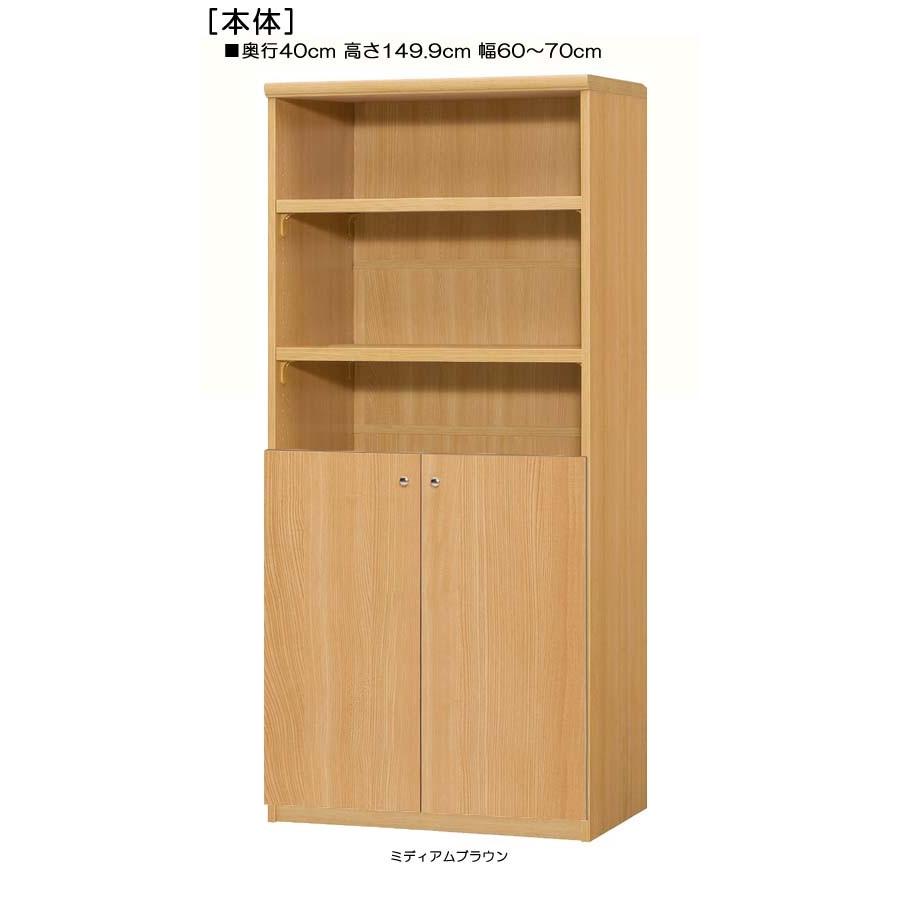 下部扉 A4ファイル書庫 高さ１４９．９ｃｍ幅６０〜７０ｃｍ奥行４０ｃｍ厚棚板（棚板厚み2.5cm） 下扉高さ72.5cm CD収納 屋根裏部屋