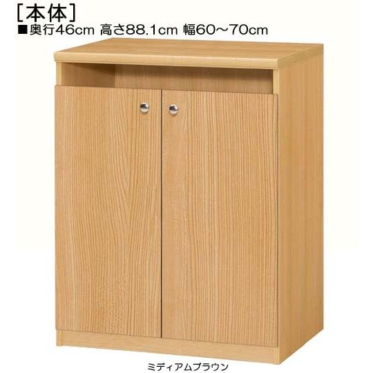 下部扉 リビング収納 高さ８８．１ｃｍ幅６０〜７０ｃｍ奥行４６ｃｍ厚棚板（棚板厚み2.5cm） 下扉高さ72.5cm DVDラック 納戸