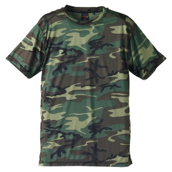 カモフラージュ　Ｔシャツ　ウッドランド　サイズＳ　ドライクールナイス　 | 