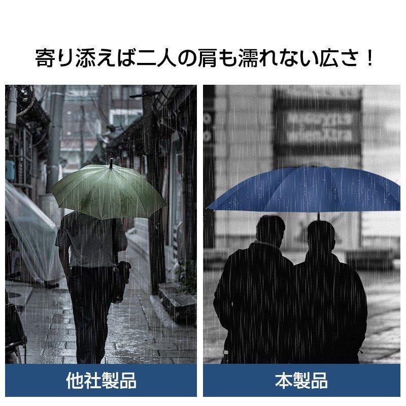 「新色入荷！クーポンで2380円」雨傘 折りたたみ傘 大きい 撥水 晴雨兼用 12本骨 自動開閉 uvカット 逆さ傘 折り畳み傘 耐風 男女兼用 ワンタッチ 日傘 梅雨対策 | DeliToo | 15