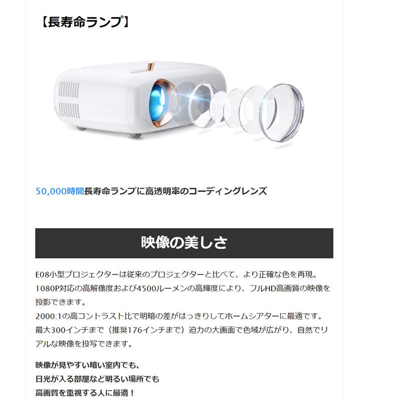 プロジェクター 家庭用 小型 ワイヤレス 4500LM 176V 1080P プロジェクター 家庭用 小型 ワイヤレス 4500LM 176V 1080P