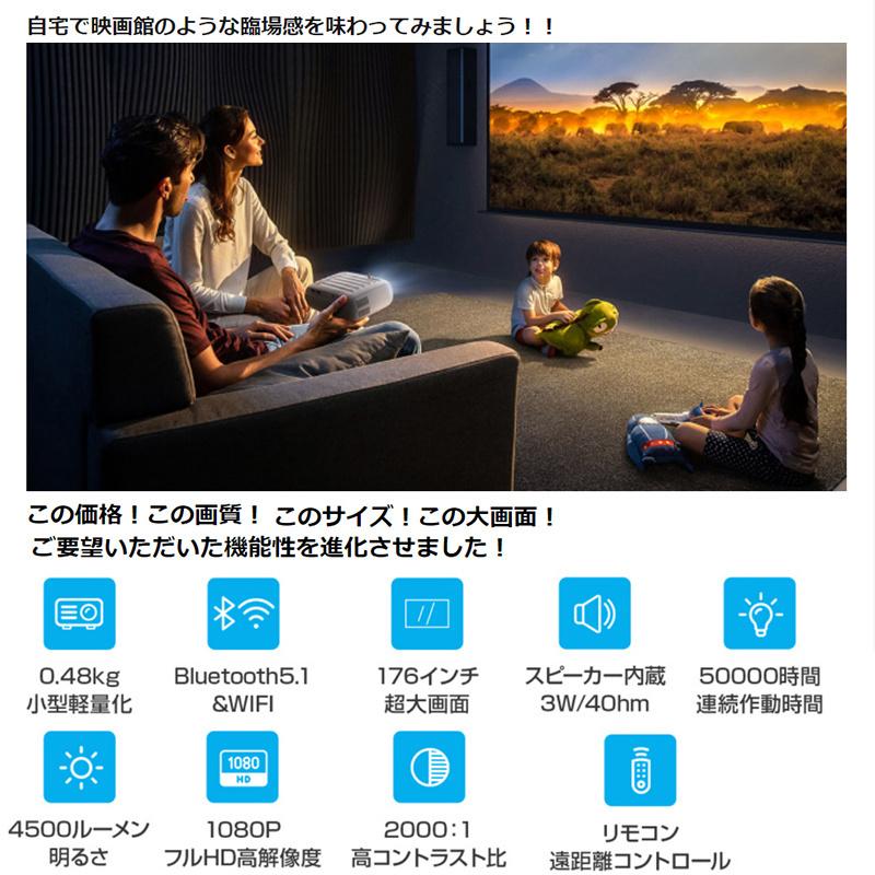 プロジェクター ￼ポータブル ￼wifi bluetooth 新品￼ 値下げ WiFiプロジェクター小型12000LM高輝度Bluetooth 5.1搭載 - メルカリ