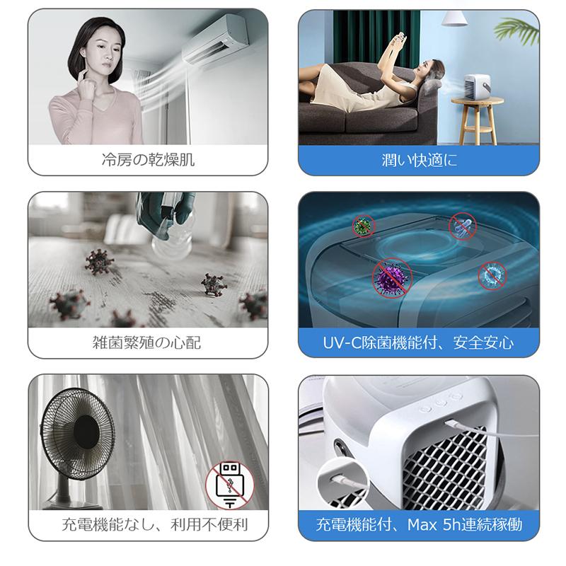 【2021年最新モデル】冷風扇 卓上冷風機 Yunbaoit冷風扇風機 卓上 Amazon.co.jp: 冷風扇 卓上 冷風機 強力【氷や水不要・半導体