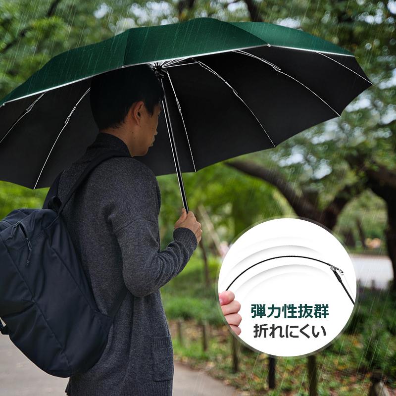 クーポンで2,412円」雨傘 折りたたみ傘 大きい 撥水 晴雨兼用 12