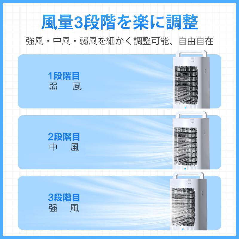 2024最新型 冷風機 扇風機 サーキュレーター 冷風扇 保冷剤4個付 業務用 イオン除菌 節電 暑さ対策 小型 風量3段階 タイマー 5L 大容量 リビング リモコン｜wingchokuei｜10