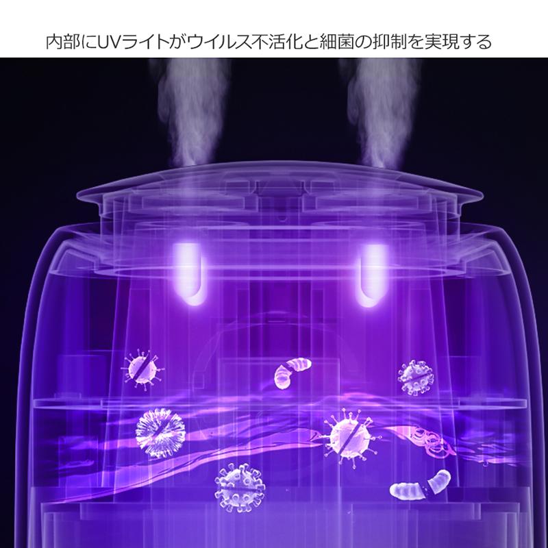 クーポンで2480円】加湿器 小型 超音波式 上下調整 卓上加湿器