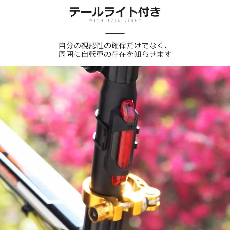 自転車ライト 自転車 ライト バイクライト 父の日 ソーラー充電 USB充電 長持ち LEDライト 残量表示 3段階 ヘッドライト テールライト(B1LY17DLa)｜wingchokuei｜11