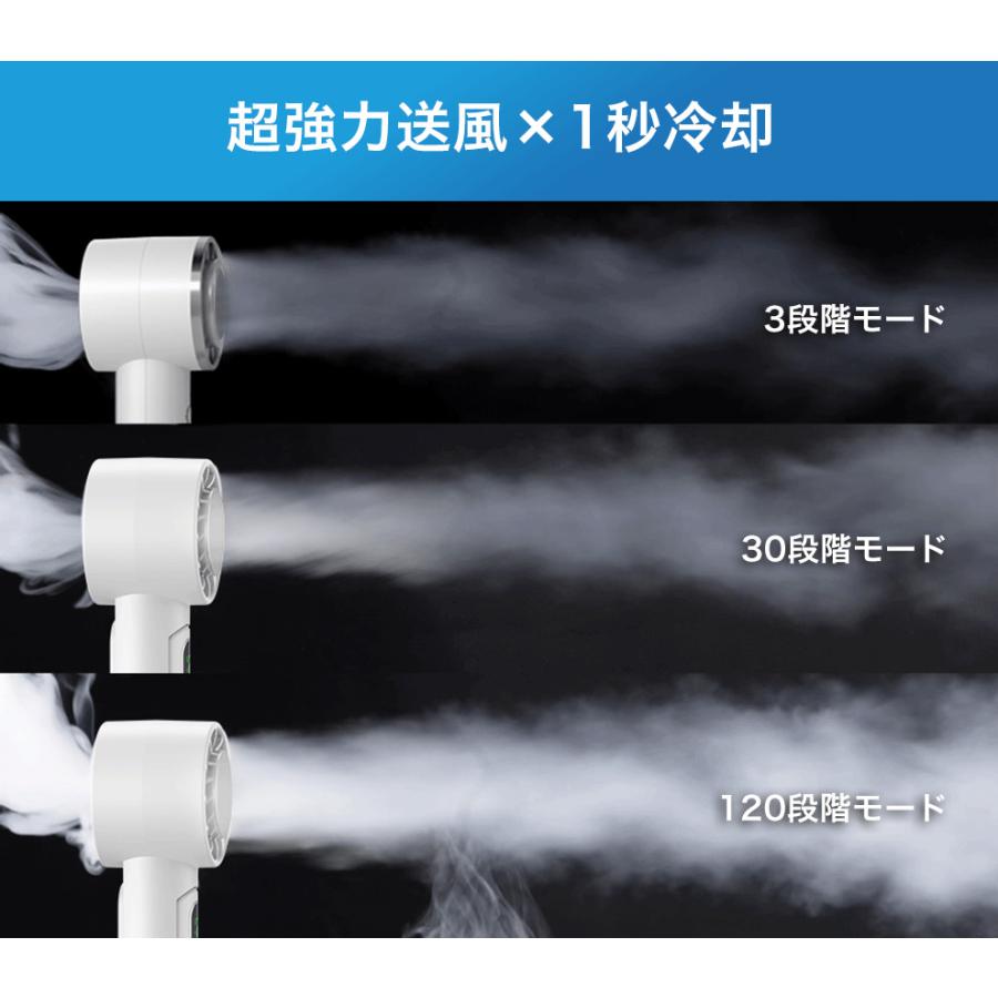 「2点購入で1点あたり1,380円」ハンディファン 携帯扇風機 冷却プレート 120段階 5000mAh 6000mAh クーラー 強風 冷却モード 扇風機 小型扇風機 ハンディ扇風機 | YUGOR | 21