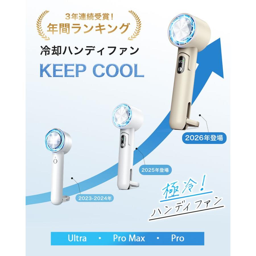 「2点購入で1点あたり2780円」ハンディファン 携帯扇風機 冷却プレート 120段階 5000mAh 3200mAh クーラー 強風 冷却モード 扇風機 小型扇風機 ハンディ扇風機 | YUGOR | 18
