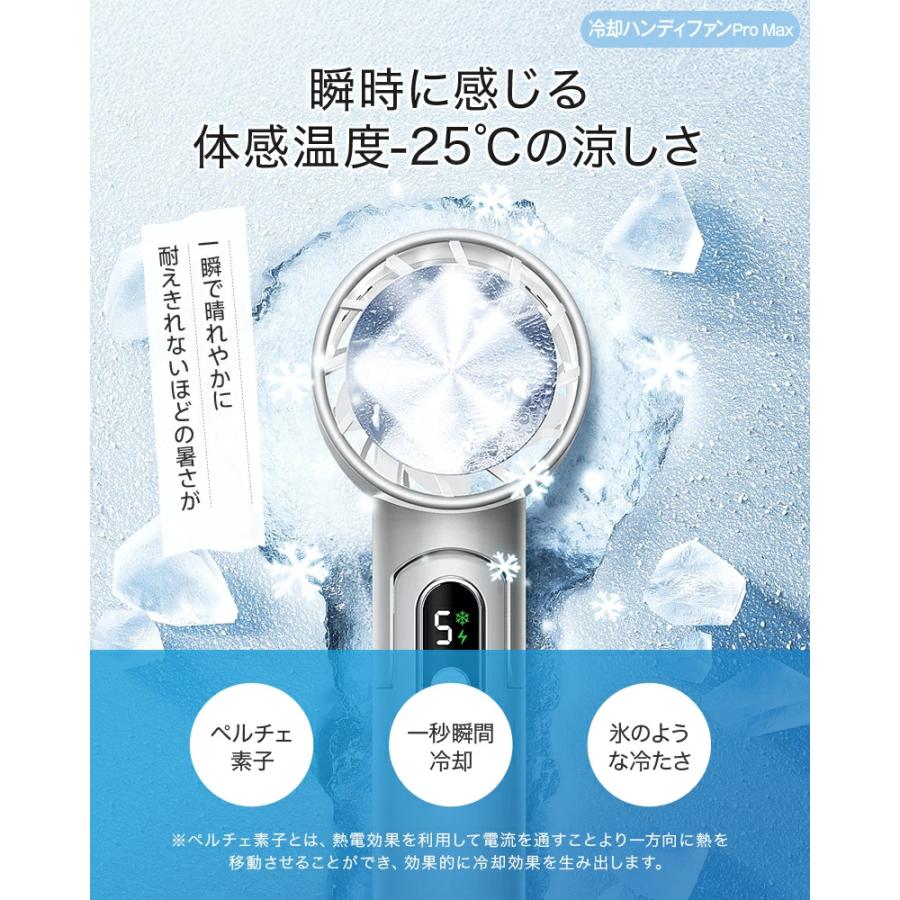 「2点購入で1点あたり2780円」ハンディファン 携帯扇風機 冷却プレート 120段階 5000mAh 3200mAh クーラー 強風 冷却モード 扇風機 小型扇風機 ハンディ扇風機 | YUGOR | 21