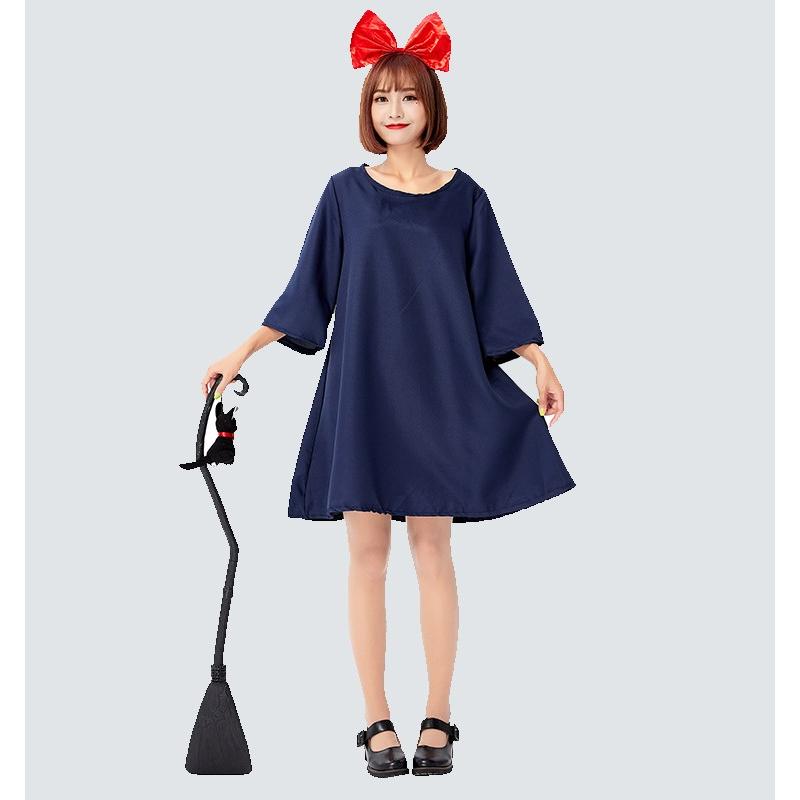 ハロウィン衣装 2点セット コスプレ 魔女の宅急便 キキ風 魔女 コスチューム 女性 キャラクター衣装 仮装 ワンピース 制服 演出 イベント 文化祭 学園祭 Ws12 Wing直営 通販 Yahoo ショッピング