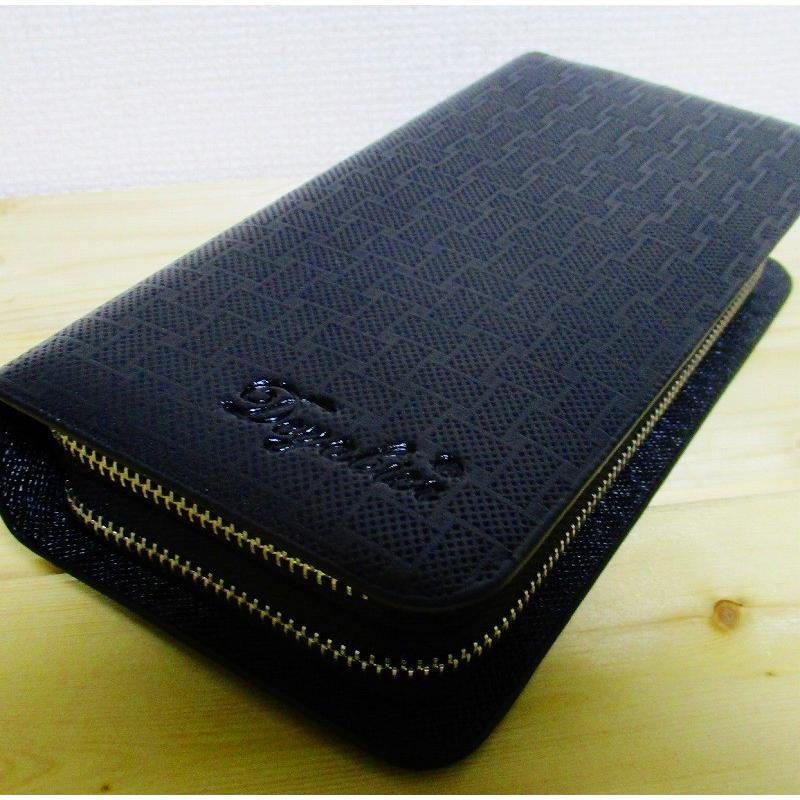 大容量 スマホも入る メンズ 長財布 財布 ブラック 黒 新品 173 | ブランド登録なし | 06