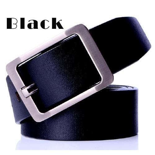 レザーベルト メンズ 黒 ブラック 革 皮 ビジネスベルト 存在感あるバックルがポイント 父の日 プレゼント | ブランド登録なし | 17