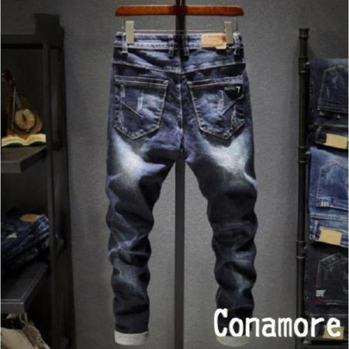 スキニーパンツ デニム メンズ 大きいサイズ スキニー スキニージーンズ ダメージ ストレッチ デニム 夏 春 秋 冬 ズボン | ブランド登録なし | 02