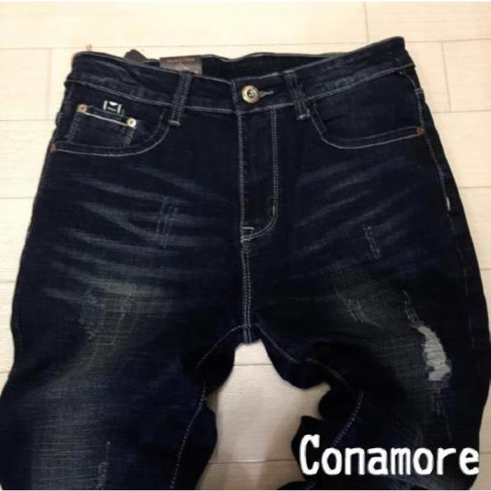 スキニーパンツ デニム メンズ 大きいサイズ スキニー スキニージーンズ ダメージ ストレッチ デニム 夏 春 秋 冬 ズボン | ブランド登録なし | 03