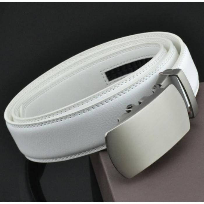 ゴルフベルト ベルト メンズ ゴルフ オートロック 自動ロック 白 メンズ ホワイト 529 父の日 プレゼント | ブランド登録なし | 05