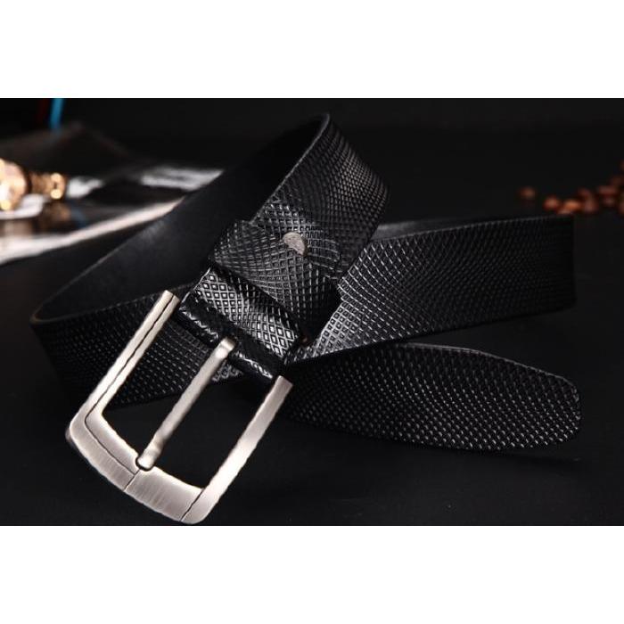 レザーベルト メンズ 黒 ブラック 革 皮 ビジネスベルト 存在感あるバックルがポイント 父の日 プレゼント | ブランド登録なし | 08