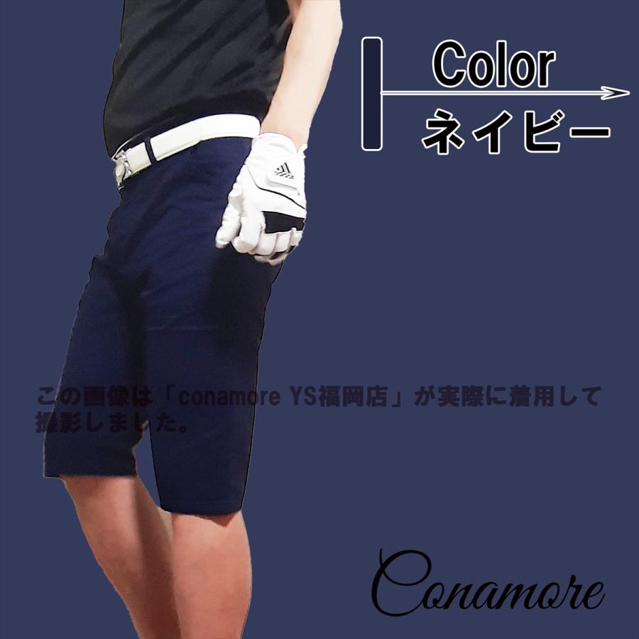 ゴルフウェア メンズ 夏 ストレッチパンツ ハーフパンツ 七分丈 膝下 ゴルフパンツ 半ズボン 無地 白 赤 紺 おしゃれ 春 秋 | ブランド登録なし | 25