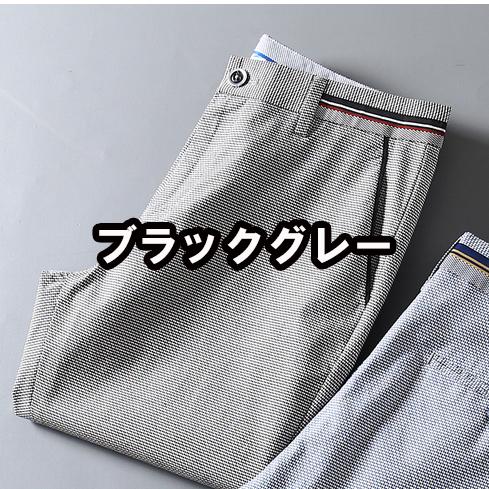 ゴルフウェア メンズ ゴルフパンツ ストレッチパンツ ズボン ロングパンツ チェック柄 おしゃれ 春 夏 秋 | ブランド登録なし | 01